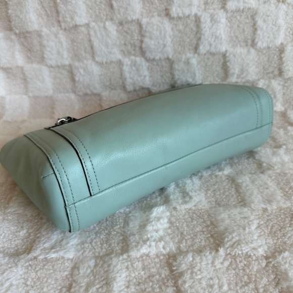 Pre-owned! VTG! COACH Legacy Clutch Hang Tag In Mint Leather Women's Pouch Zips - Picture 7 of 11
